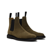 Common Projects Classic Waxed Suede Chelsea Boots Khaki - Image 2